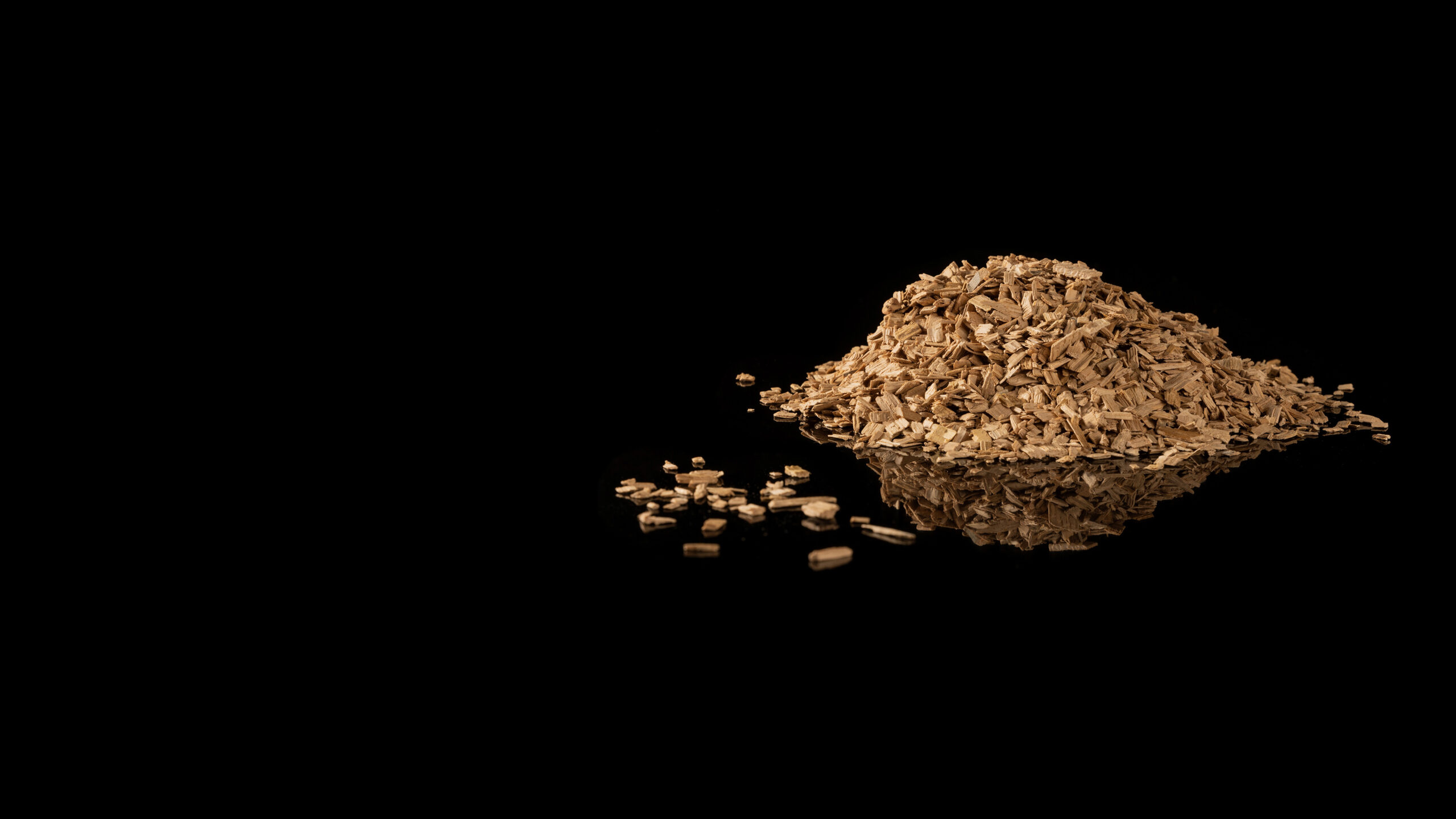 tas de granulars de bois pour l'oenologie